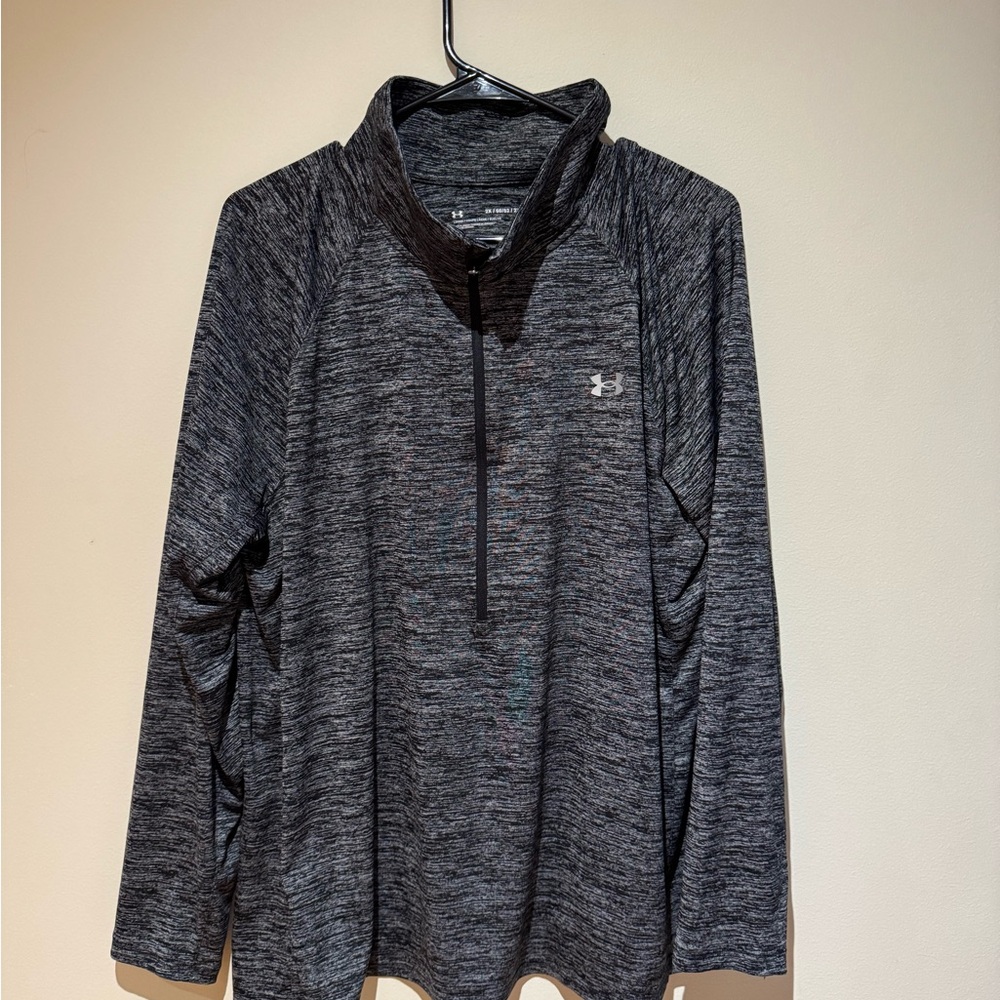 Under Armour Charcoal Heather Half-Zip Top